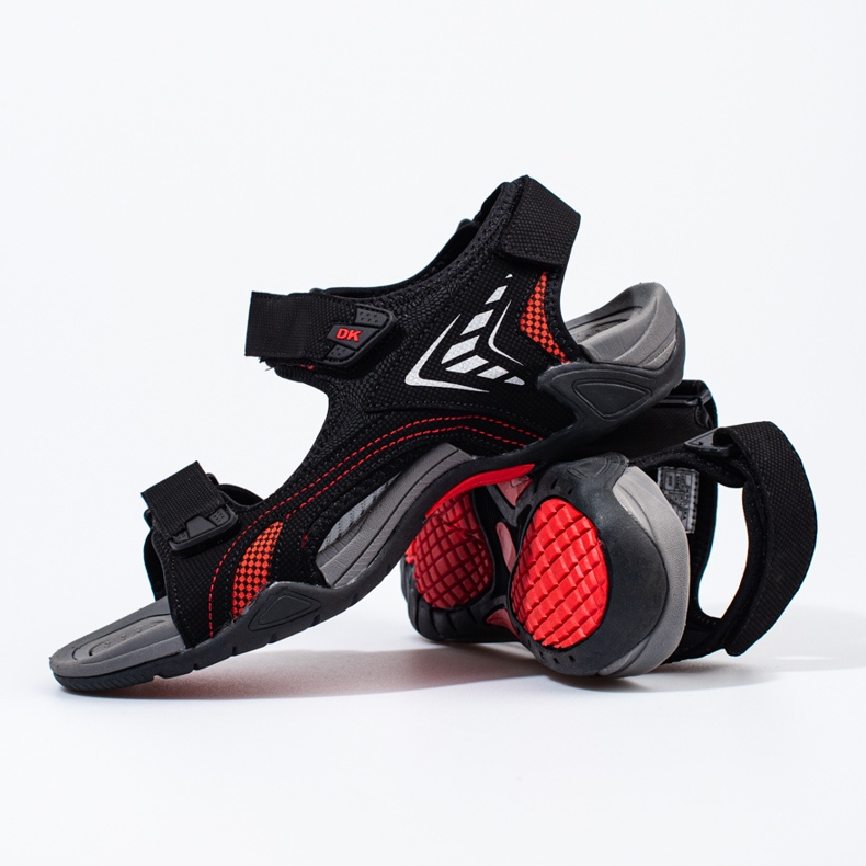 Sandale negre pentru bărbați negru 2