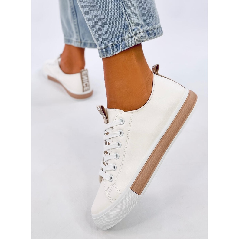 Tenisi dama Monae Champagne alb 2