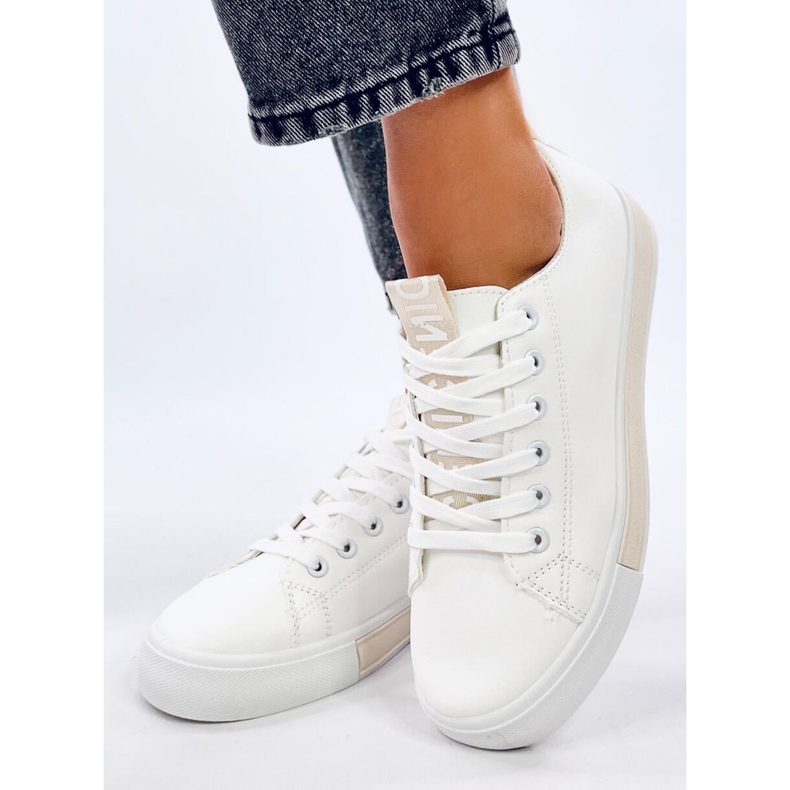 Tenisi dama Monae Beige alb 1