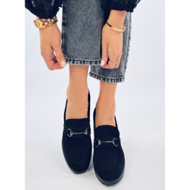 Mocasini negri cu toc Desira negru 1