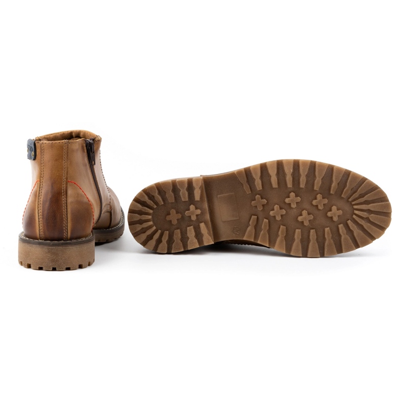 Olivier Cizme izolate pentru bărbați 815 roșii maro 4