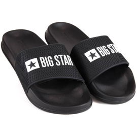 Șlapi sport negri pentru bărbați Big Star JJ174505 negru 1