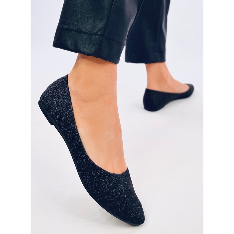 Chiesa Balerini negri cu sclipici negru 2