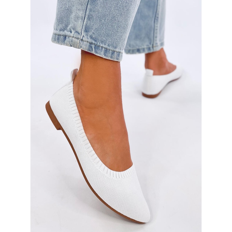 Balerini Kreiss White ajurat alb 2