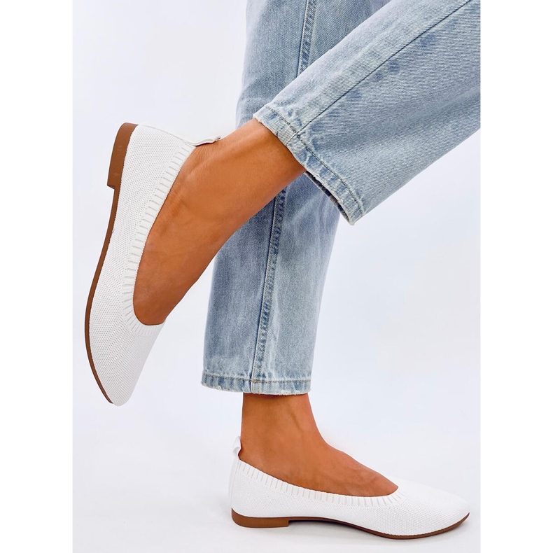 Balerini Kreiss White ajurat alb 1