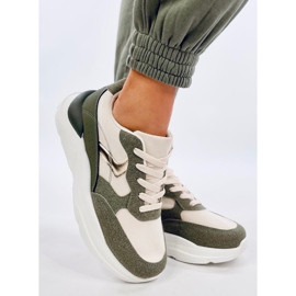 Tenisi Clervie Green cu pană verde 1 Tenisi Clervie Green cu pană verde 1