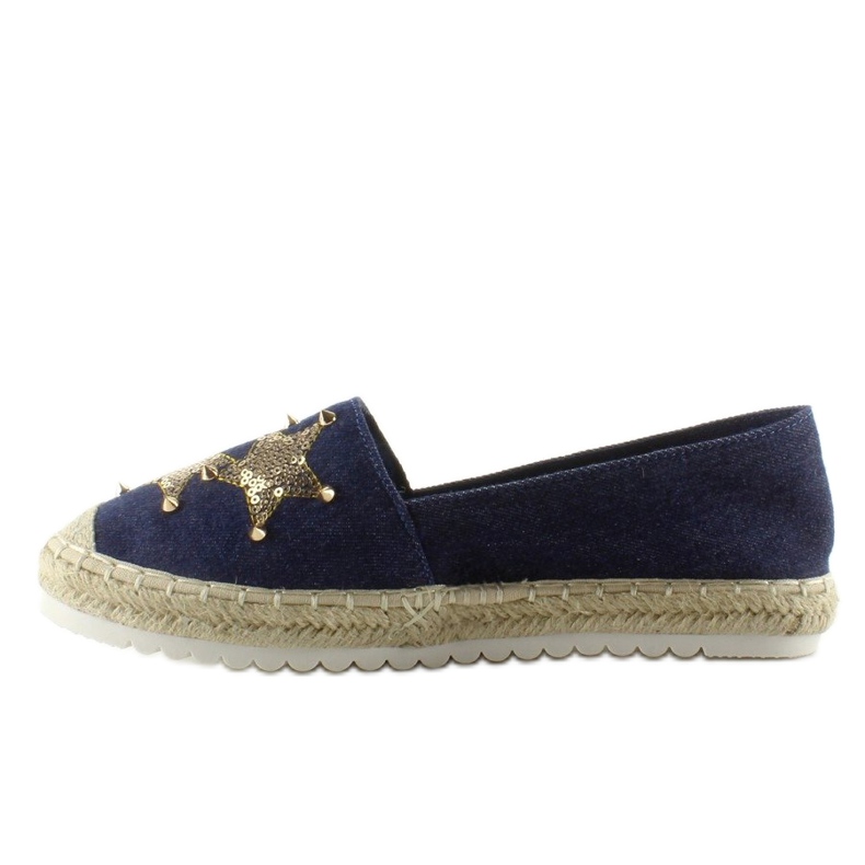 Espadrile de pânză cu crampoane CV-353 Dk. Albastru albastru marin 1