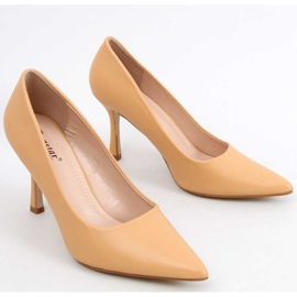 Tocuri înalte de damă Aurora Camel maro 5