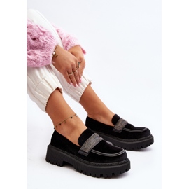 Mocasini De Dama Velours Cu Decorat Negru Wendreda 1
