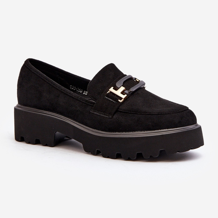 Mocasini De Dama Cu Decorat Negru Omavia 2