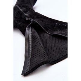 S.barski HY66-139 Cizme ajurate pentru damă, negre negru 1