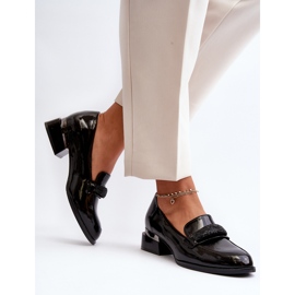 Vinceza Pantofi de damă cu toc joasă patentați, Marilni negri negru 2 Vinceza Pantofi de damă cu toc joasă patentați, Marilni negri negru 2