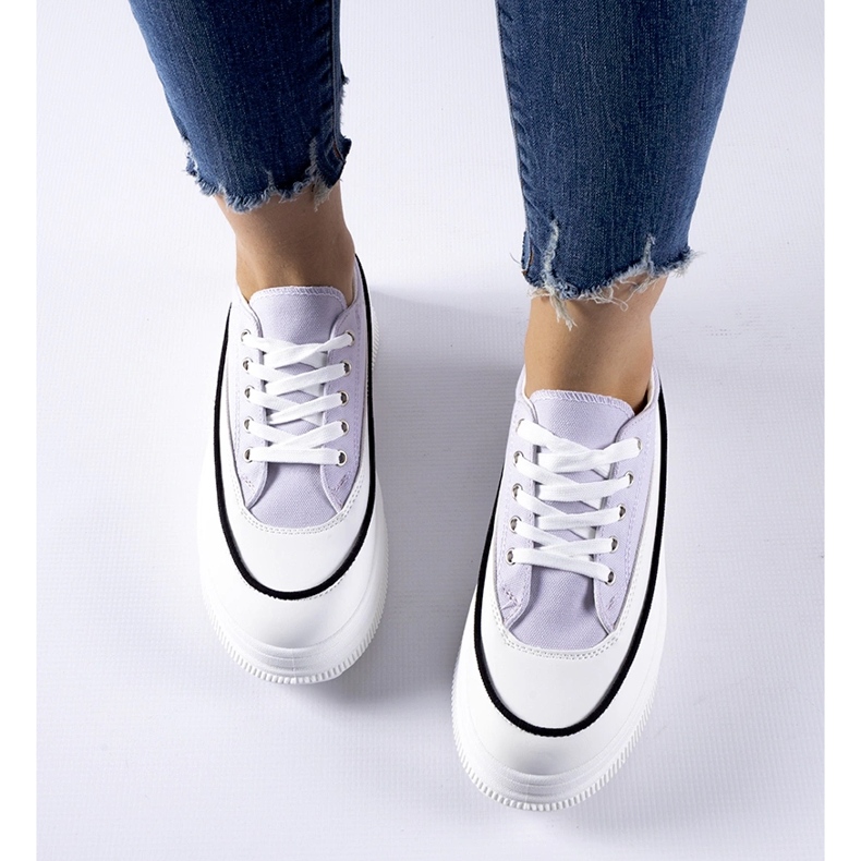 Tenisi mov pe platforma Plesio violet 1