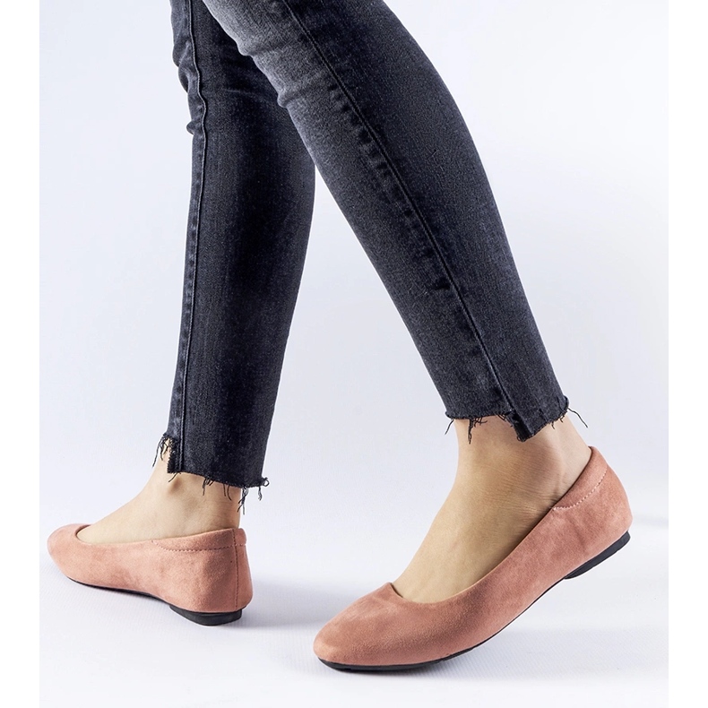 Balerini Jules din piele ecologică roz închis 1