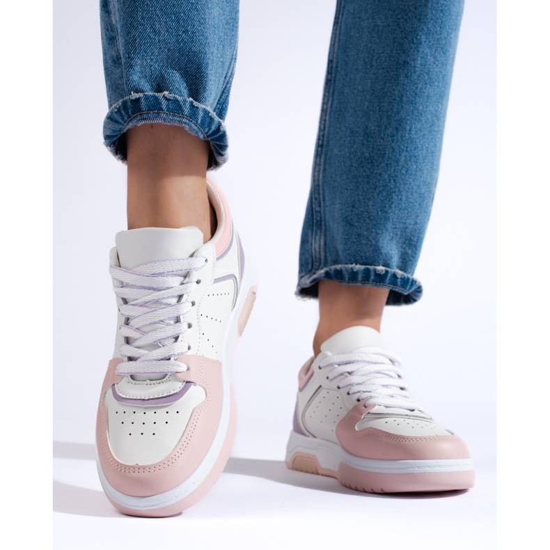 Pantofi sport dama Shelovet culori pastelate multicolor 2