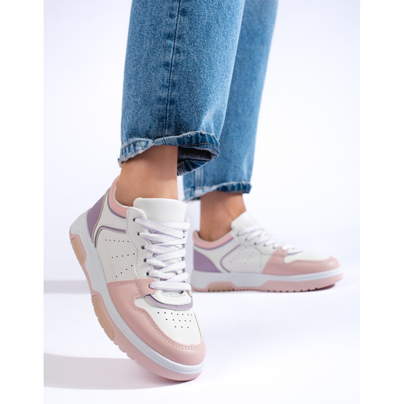 Pantofi sport dama Shelovet culori pastelate multicolor 1