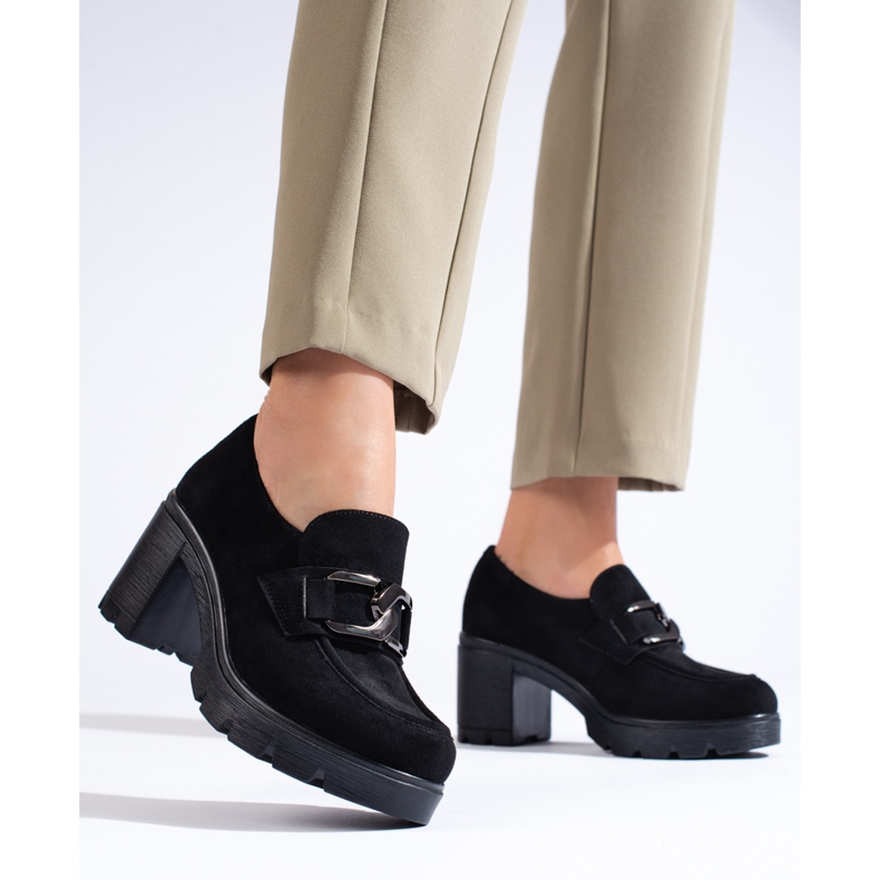 W. Potocki Tocuri înalte din piele intoarsa neagra Potocki negru 1