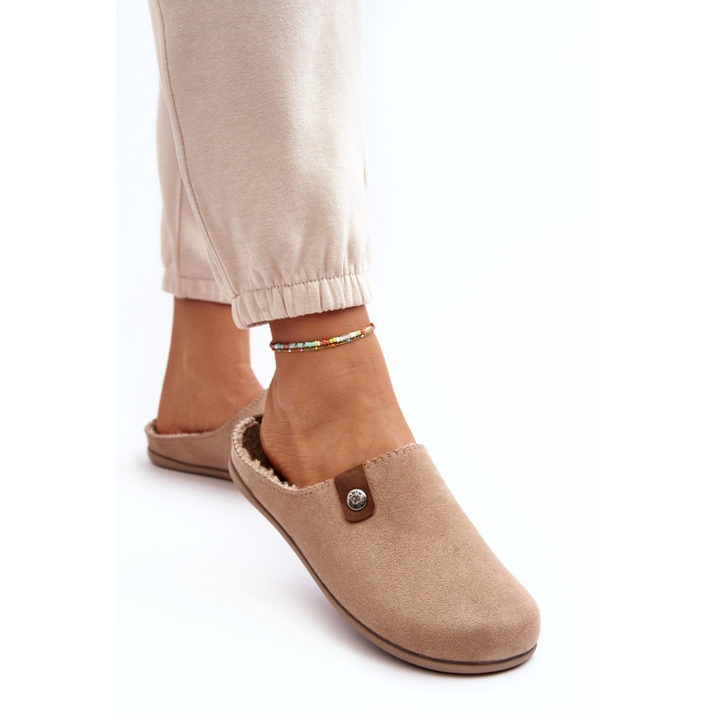 Inblu Pantofi De Casa Dama Papuci GF000011 Bej 3