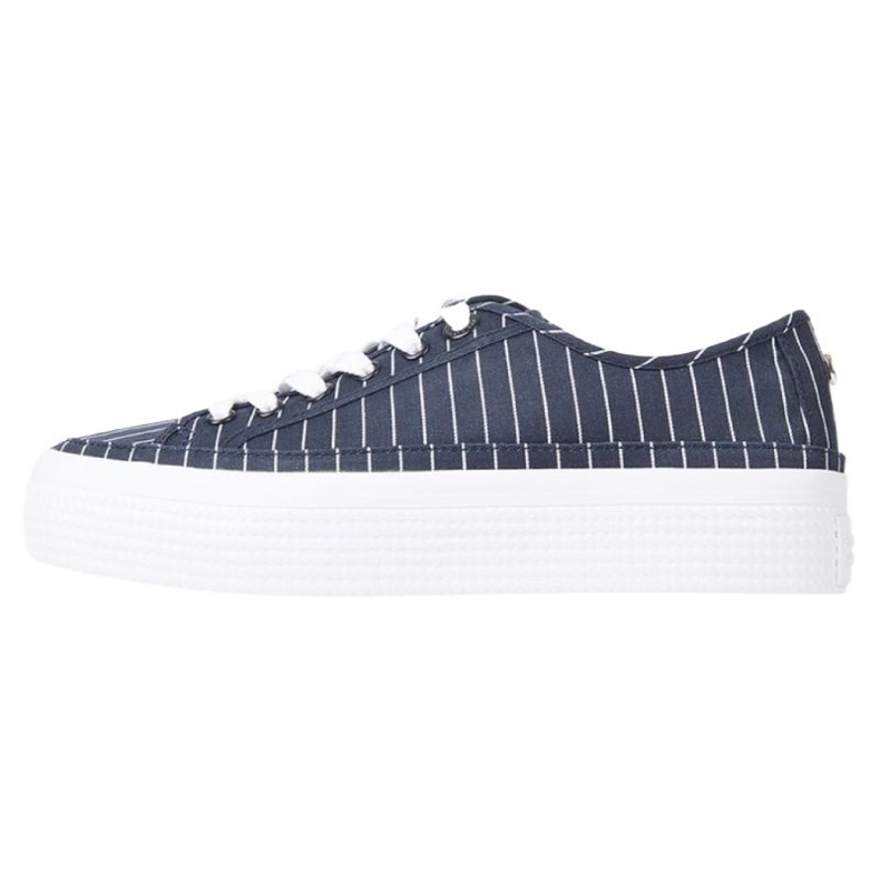Pantofi Tommy Hilfiger Essential Stripe Sneaker W FW0FW06530 albastru 1