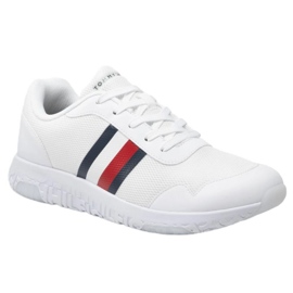 Pantofi Tommy Hilfiger Lightweight Knit Runner M FM0FM04158 alb 1