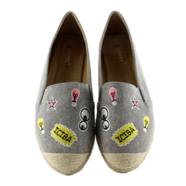 Espadrile cu plasturi JH21p Gri 1