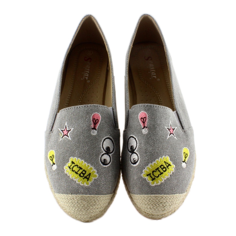 Espadrile cu plasturi JH21p Gri 1