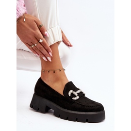 Mocasini De Dama Cu Decorat Negru Ellise 1