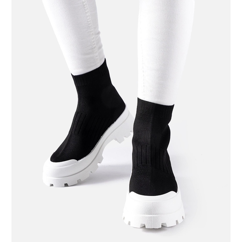 Tenisi negri cu varden superior flexibil negru 1