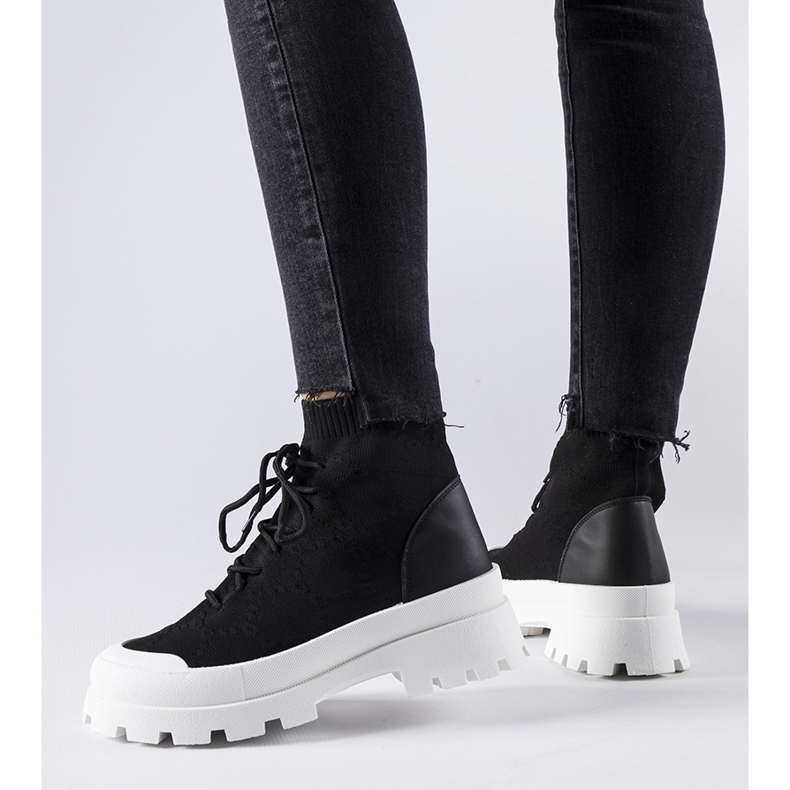 Tenisi înalți Éric negri negru 1