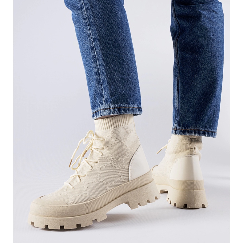 Tenisi înalți bej Éric 1