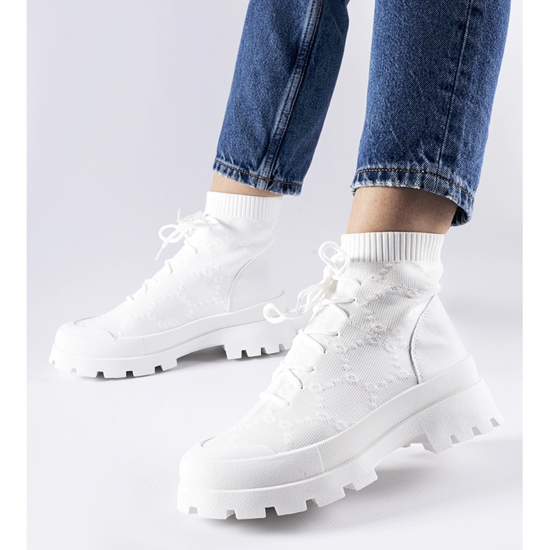 Tenisi albi Éric înalți 1