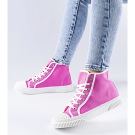 Tenisi înalți roz închis de la Pozzuolo 2