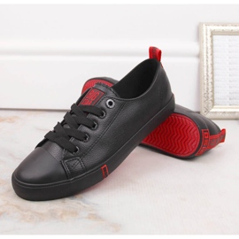 Low-top piele ecologică neagră Big Star GG274007 negru 1