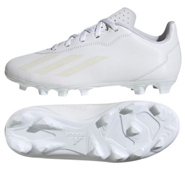 Pantofi Adidas X CRAZYFAST.4 FxG Jr IE1589 alb 1
