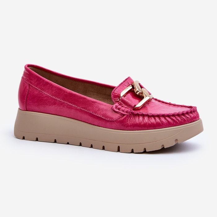 Zazoo 10141 Mocasini De Piele Pe Platforma Cu Decorat Fuchsia roz 1