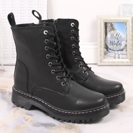 Ghete din piele izolate Filippo W PAW80A negru 2