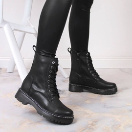 Ghete din piele izolate Filippo W PAW80A negru 3