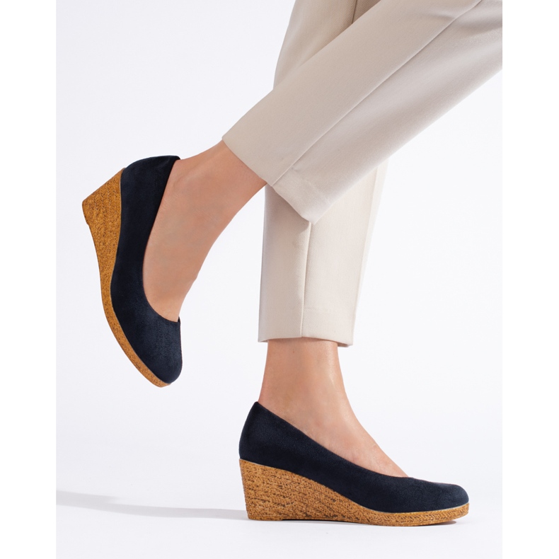 Pompe cu pană bleumarin albastru 1