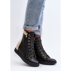 Pantofi de damă Zazoo 3081, din piele, negru 1