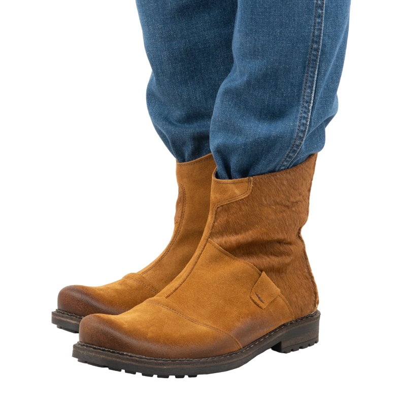 Olivier Cizme barbati piele 553KZ rosii maro 3