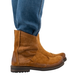 Olivier Cizme barbati piele 553KZ rosii maro 1