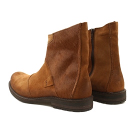 Olivier Cizme barbati piele 553KZ rosii maro 7