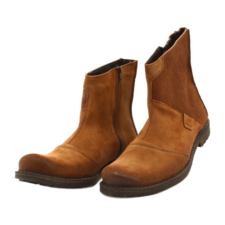 Olivier Cizme barbati piele 553KZ rosii maro 5