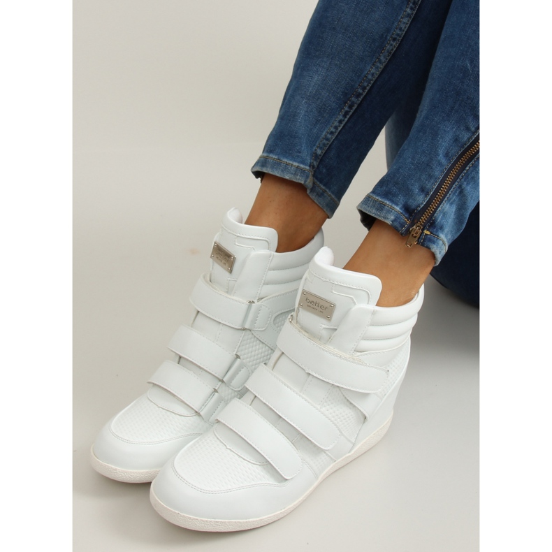 Tenisi faciali high top JT35 alb 1