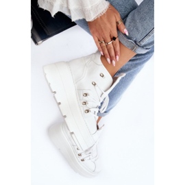 Pantofi sport pentru femei Zazoo 3416 din piele alb 1