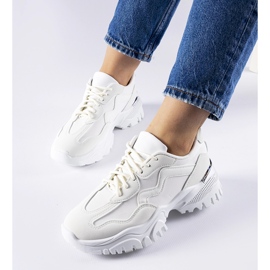 Adidași albi cu talpă Gironic masivă 1