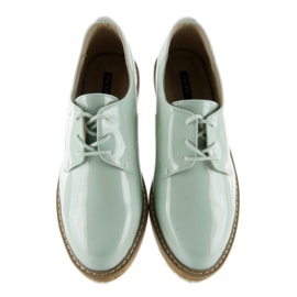 Mocasini cu interior din piele 7153 Albastru 2