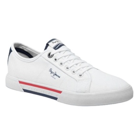 Pantofi Pepe Jeans Brady Basic M PMS30816 alb 1
