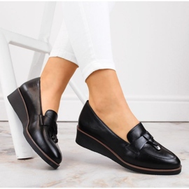 Vinceza W JAN263A pantofi cu pană, negri negru 2