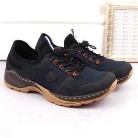 Pantofi comozi Rieker W RKR644, bleumarin albastru 5